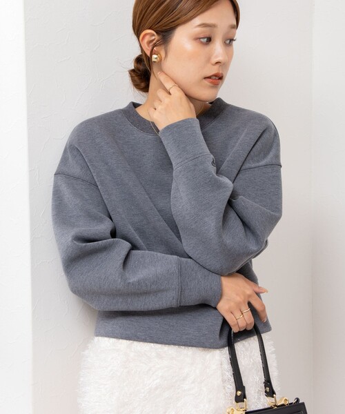 NOLLEY’S Sophi（ノーリーズソフィ）の「刺繍ダンボールショートプルオーバーカットソー（Tシャツ/カットソー・レディース・ネイビー/グレー・38）」の15枚目の写真