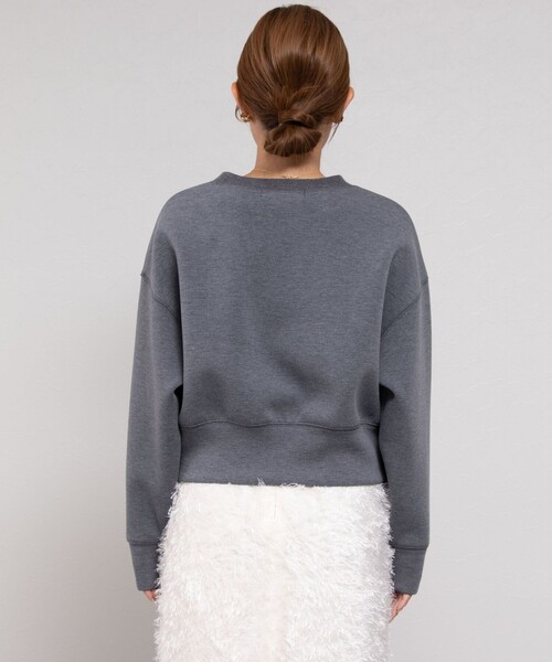 NOLLEY’S Sophi（ノーリーズソフィ）の「刺繍ダンボールショートプルオーバーカットソー（Tシャツ/カットソー・レディース・ネイビー/グレー・38）」の13枚目の写真