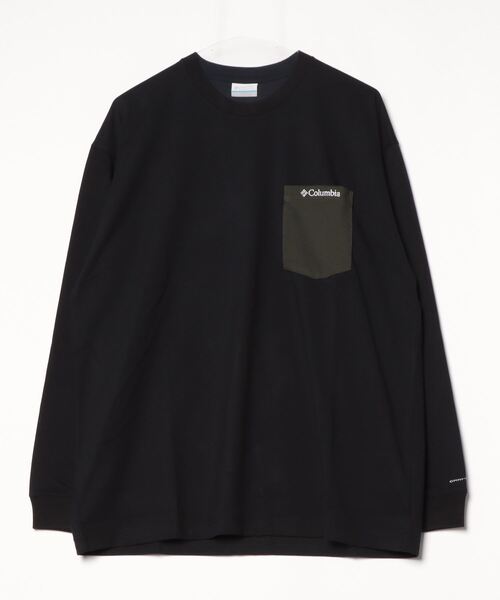 Columbia（コロンビア）の「コロンビア  ヤングストリートロングスリーブクルー（Tシャツ/カットソー・メンズ・ブラック×カーキ/ホワイト×ネイビー・S/M/L/LL）」の2枚目の写真