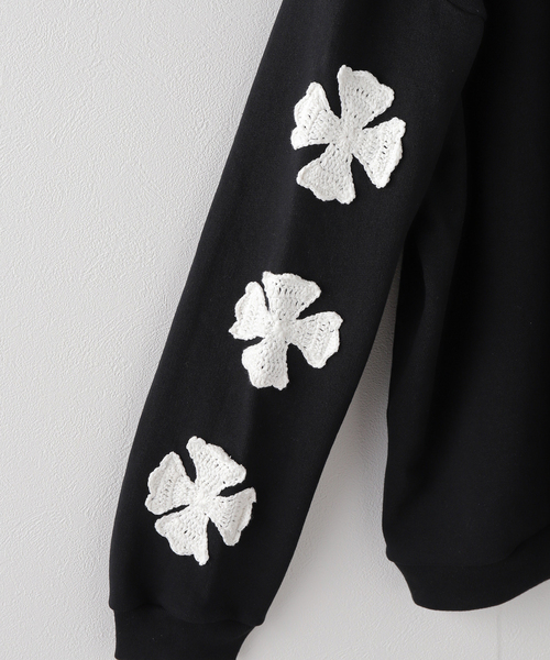 DISCOVERED(ディスカバード)の「DISCOVERED / ディスカバード IRON CROSS CROCHET SWEAT(スウェット・メンズ・ブラック/グレー・3)」の11枚目の写真