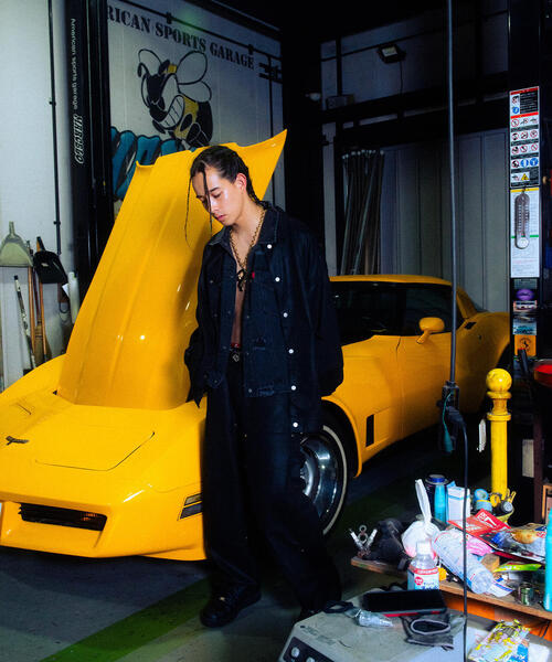 DANKE SCHON(ダンケシェーン)の「DankeSchon/ダンケシェーン/COVERALLS ECO SUEDE(カバーオール・メンズ・ブラック・M/L)」の4枚目の写真