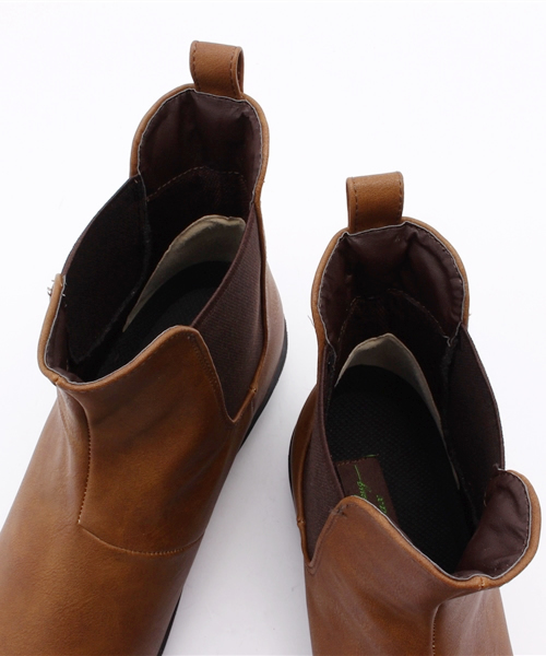 Noubel Voug Relax（ヌーベルヴォーグリラックス）の「Noubel Voug Relax(ヌーベル　ヴォーグ　リラックス)/サイドゴアブーツ(スムース素材　ゴム製アウトソール)（ブーツ・レディース・ブラウン/ダークブラウン/ボルドー/ブラック・M/S/LL/L）」の8枚目の写真