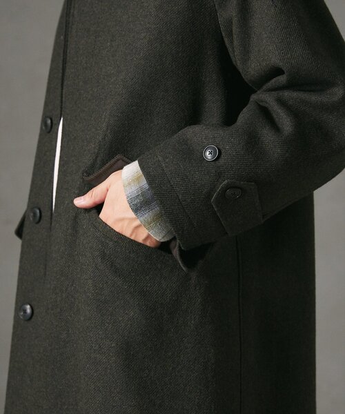 【セール】HIGH LAND WOOL オーバーサイズバルマカーンコート（ステンカラーコート）｜JOURNAL STANDARD relume（ジャーナルスタンダード レリューム）