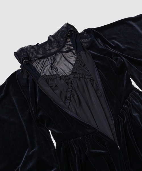 ワンピース YOHEI OHNO Prokofiev dress 24aw YOHEI OHNO/ヨウヘイオオノ】ワンピース Prokofiev OH-24D-DR2