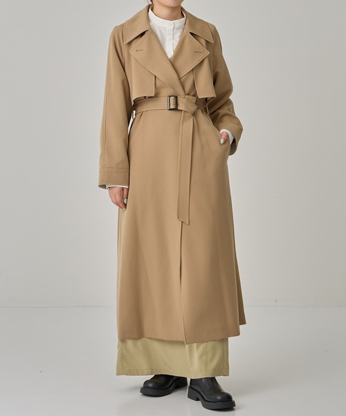 【美品】PUBLIC TOKYO ブラウン トレンチコート 毎年即完売 PUBLIC TOKYO（パブリックトウキョウ）の「ハイクラストレンチ