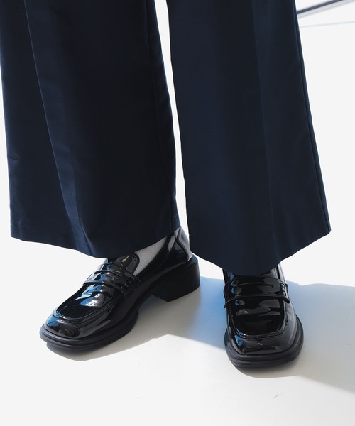 B:MING by BEAMS（ビーミングバイビームス）の「スクエア ローファー（ローファー・レディース・ブラック/ブラウン・22.5cm/23.5cm/24.5cm）」の5枚目の写真