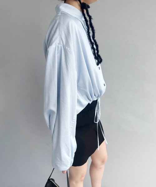 BAUM UND PFERDGARTEN(バウムウンドヘルガーデン)の「【BAUM UND PFERDGARTEN/バウム ウンド ヘルガーデン】シャツ(シャツ/ブラウス・レディース・サックスブルー・32)」の4枚目の写真