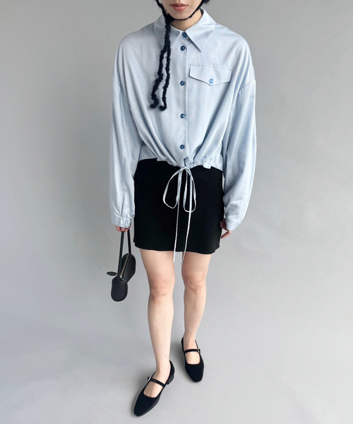 BAUM UND PFERDGARTEN(バウムウンドヘルガーデン)の「【BAUM UND PFERDGARTEN/バウム ウンド ヘルガーデン】シャツ(シャツ/ブラウス・レディース・サックスブルー・32)」の5枚目の写真