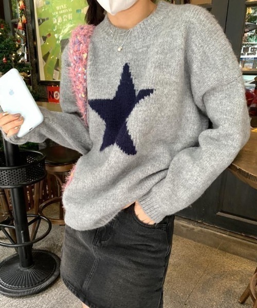 セール】スターモチーフニットプルオーバー（ニット/セーター）｜NANEA  