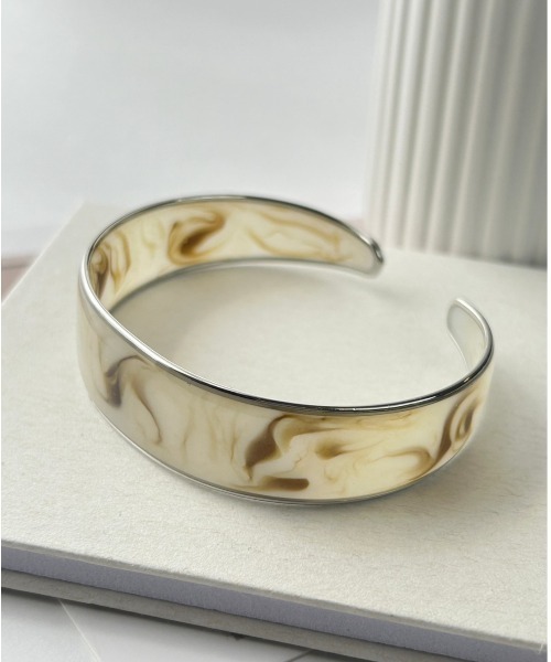 ciite'（シーテ）の「シャイニーマーブル ブレスレット（バングル/リストバンド・レディース・ゴールド/シルバー・FREE）」の17枚目の写真