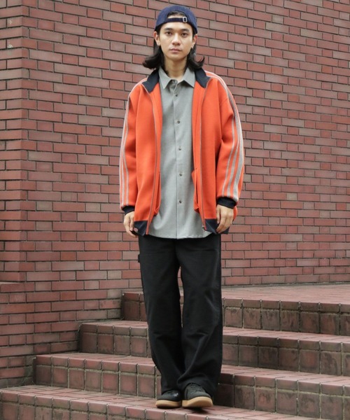 niko and...(ニコアンド)の「ニットトラックジャケット(ニット/セーター・メンズ・ブラック/ブルー/オレンジ・MEDIUM/LARGE)」の7枚目の写真