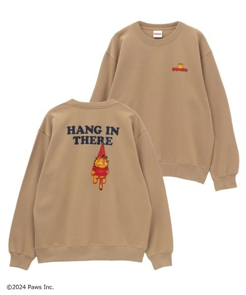 Mac-House（マックハウス）の「【別注限定展開】ガーフィールドスウェットプルオーバー（スウェット・メンズ・グレイッシュベージュ/アッシュグレー/チャコールグレー・M/L/XL）」の3枚目の写真