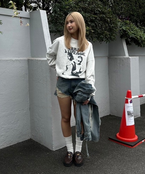 ACLENT（アクレント）の「ダメージデニムショートパンツ（デニムパンツ