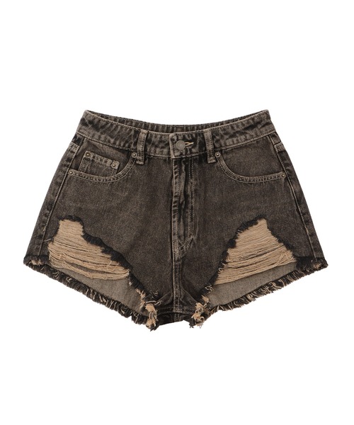 ACLENT（アクレント）の「ダメージデニムショートパンツ（デニムパンツ