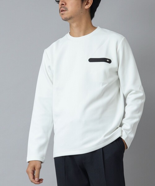 NOLLEY’S（ノーリーズ）の「【ACTIVE SECT】《限定展開 / 吸水速乾 / 抗菌防臭》シーリングポケットロンT（スウェット・メンズ・ホワイト/ブラック/ダークネイビー・S/L/M/XL）」の9枚目の写真