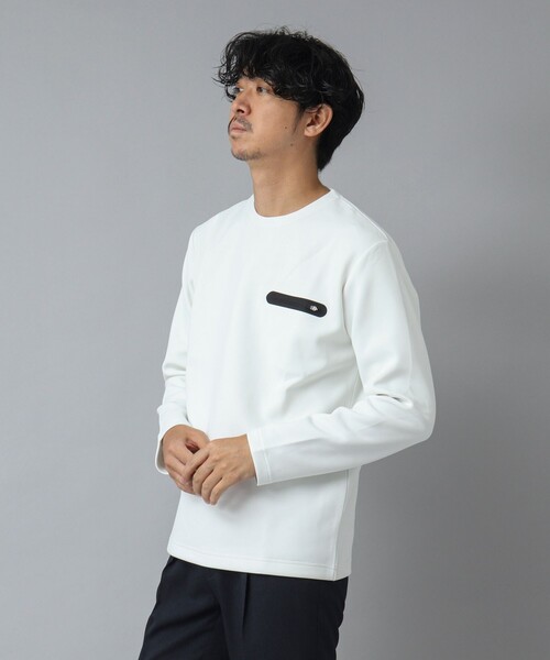 NOLLEY’S（ノーリーズ）の「【ACTIVE SECT】《限定展開 / 吸水速乾 / 抗菌防臭》シーリングポケットロンT（スウェット・メンズ・ホワイト/ブラック/ダークネイビー・S/L/M/XL）」の10枚目の写真