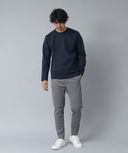 NOLLEY’S（ノーリーズ）の「【ACTIVE SECT】《限定展開 / 吸水速乾 / 抗菌防臭》シーリングポケットロンT（スウェット・メンズ・ホワイト/ブラック/ダークネイビー・S/L/M/XL）」の20枚目の写真