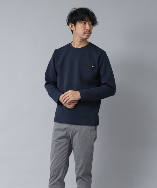 NOLLEY’S（ノーリーズ）の「【ACTIVE SECT】《限定展開 / 吸水速乾 / 抗菌防臭》シーリングポケットロンT（スウェット・メンズ・ホワイト/ブラック/ダークネイビー・S/L/M/XL）」の22枚目の写真