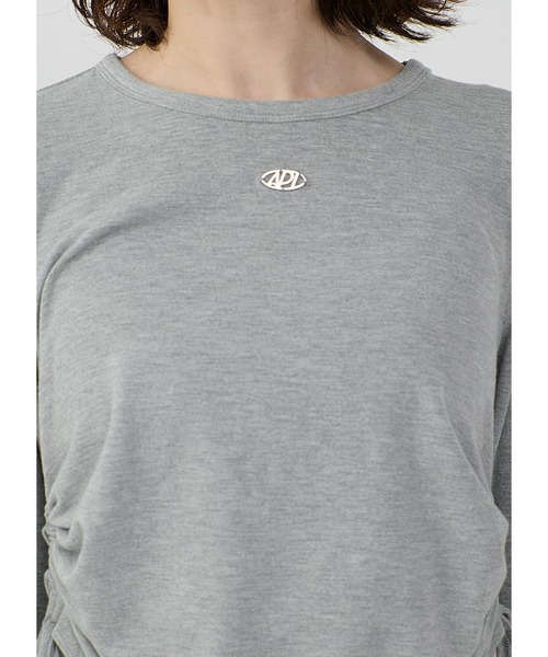 Adoon plain(アドーンプレーン)の「メタリックドロストトップス(Tシャツ/カットソー・レディース・ライトグレー/レッド/ブラック・FREE)」の19枚目の写真
