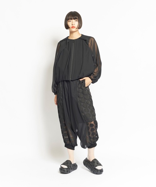 gomme（ゴム）の「ブラックライン　ローパンツ（その他パンツ・レディース・ブラック・MEDIUM）」の2枚目の写真