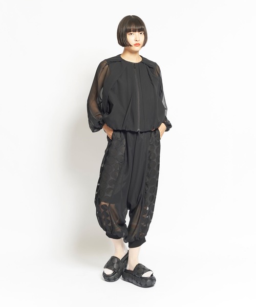 gomme（ゴム）の「ブラックライン　ローパンツ（その他パンツ・レディース・ブラック・MEDIUM）」の4枚目の写真