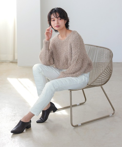itto...(イット)の「あったかフェイクダウンパンツ(その他パンツ・レディース・オフホワイト/ブラック/ネイビー・M/L)」の12枚目の写真
