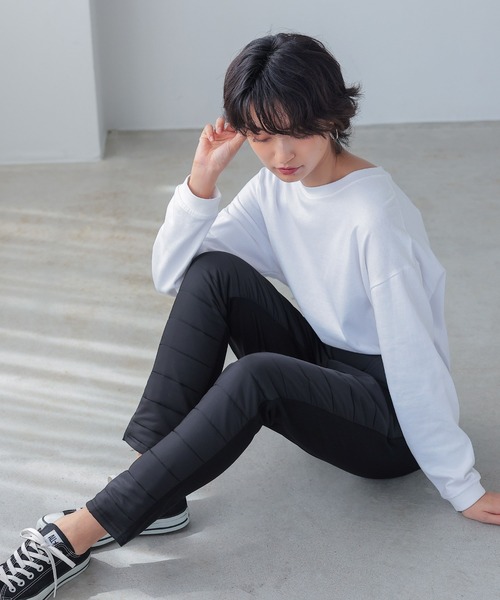 itto...(イット)の「あったかフェイクダウンパンツ(その他パンツ・レディース・オフホワイト/ブラック/ネイビー・M/L)」の5枚目の写真