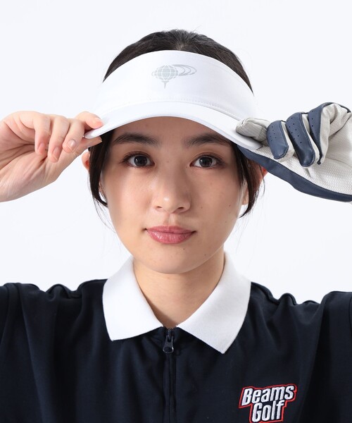 セール】〈WOMEN〉ワンポイント 地球ロゴ バイザー（サン