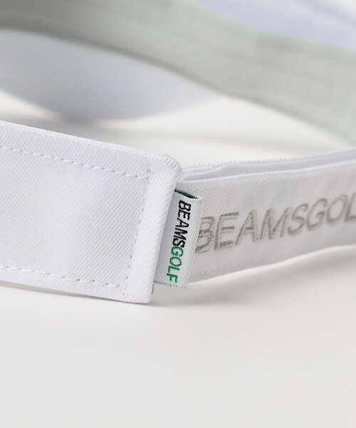 BEAMS GOLF(ビームスゴルフ)の「〈WOMEN〉ワンポイント 地球ロゴ バイザー(サンバイザー・レディース・ホワイト/ネイビー・FREE)」の8枚目の写真