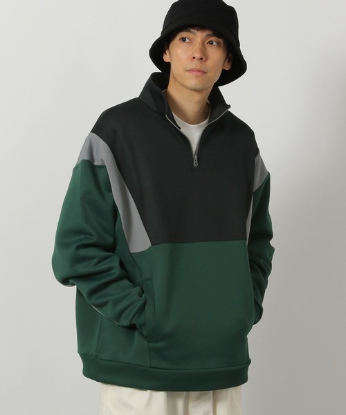 セール】切替ハーフZIPプルオーバー / 147405（スウェット）｜LAKOLE