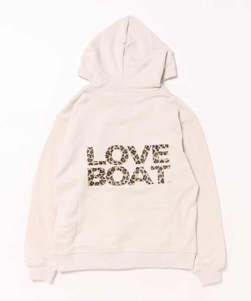 Right-on（ライトオン）の「【LOVE BOAT】柄ロゴジップパーカー（パーカー・キッズ・ブラック/オフホワイト・130/140/150/160）」の3枚目の写真