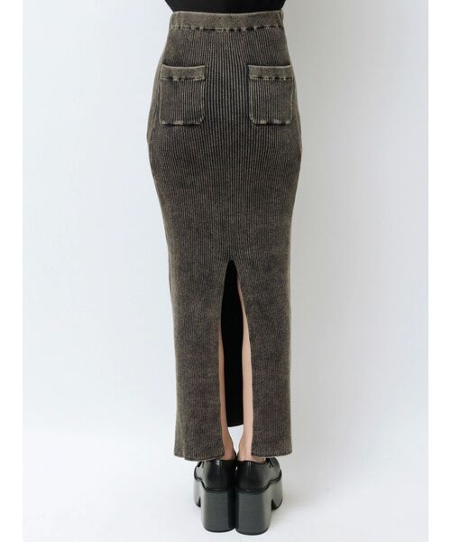 EMODA（エモダ）の「ウォッシュリブマキシスカート（スカート・レディース・ブルー/シルバー/ブラック/ベージュ・FREE）」の22枚目の写真