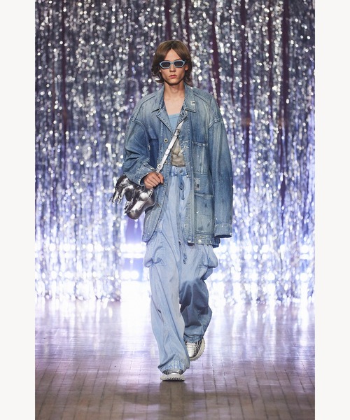 Maison MIHARA YASUHIRO(メゾンミハラヤスヒロ)の「Cotton Satin Cargo Pants(カーゴパンツ・レディース・ブラック・36/38)」の5枚目の写真