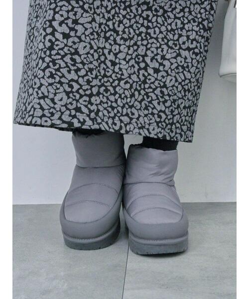 Samansa Mos2 blue（サマンサモスモスブルー）の「裏起毛厚底ブーツ（ドレスシューズ・レディース・グレー/ブラック/ライトベージュ・L/M）」の6枚目の写真