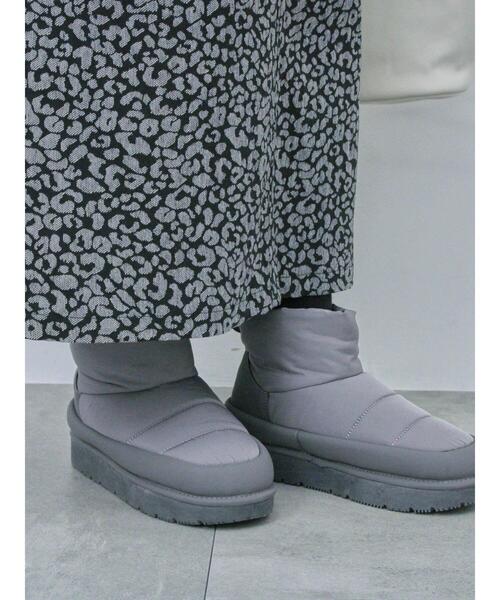 Samansa Mos2 blue（サマンサモスモスブルー）の「裏起毛厚底ブーツ（ドレスシューズ・レディース・グレー/ブラック/ライトベージュ・L/M）」の7枚目の写真