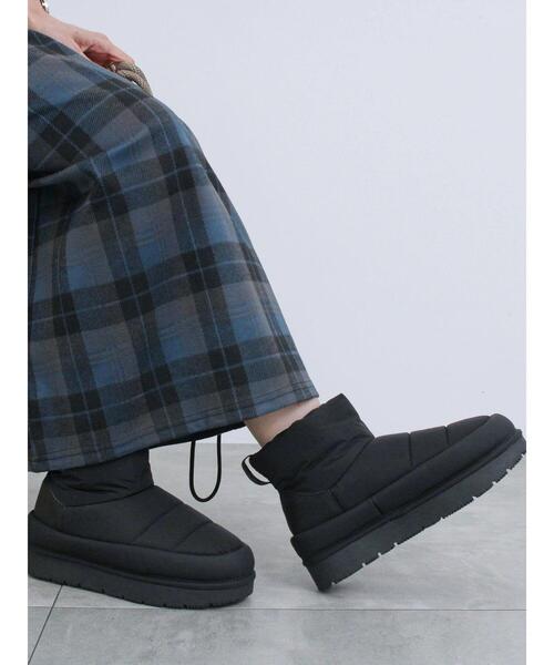 Samansa Mos2 blue（サマンサモスモスブルー）の「裏起毛厚底ブーツ（ドレスシューズ・レディース・グレー/ブラック/ライトベージュ・L/M）」の10枚目の写真