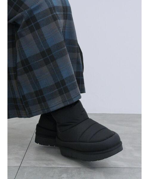 Samansa Mos2 blue（サマンサモスモスブルー）の「裏起毛厚底ブーツ（ドレスシューズ・レディース・グレー/ブラック/ライトベージュ・L/M）」の11枚目の写真