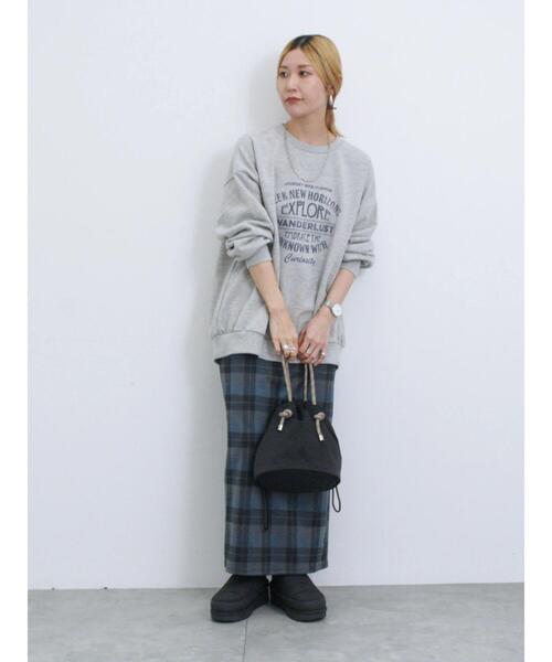 Samansa Mos2 blue（サマンサモスモスブルー）の「裏起毛厚底ブーツ（ドレスシューズ・レディース・グレー/ブラック/ライトベージュ・L/M）」の13枚目の写真