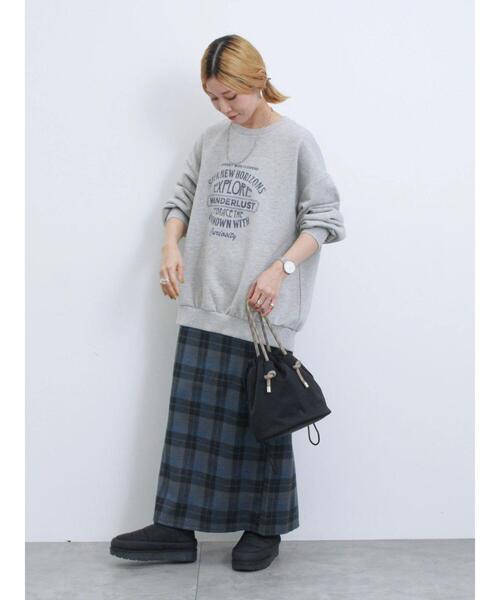 Samansa Mos2 blue（サマンサモスモスブルー）の「裏起毛厚底ブーツ（ドレスシューズ・レディース・グレー/ブラック/ライトベージュ・L/M）」の14枚目の写真