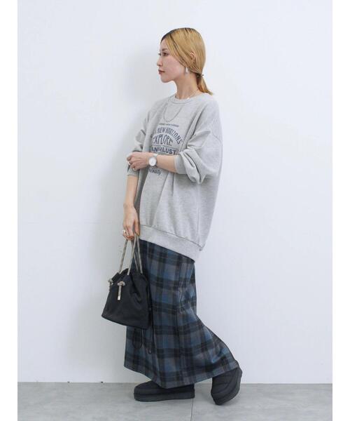 Samansa Mos2 blue（サマンサモスモスブルー）の「裏起毛厚底ブーツ（ドレスシューズ・レディース・グレー/ブラック/ライトベージュ・L/M）」の15枚目の写真