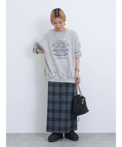 Samansa Mos2 blue（サマンサモスモスブルー）の「裏起毛厚底ブーツ（ドレスシューズ・レディース・グレー/ブラック/ライトベージュ・L/M）」の16枚目の写真