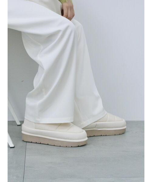 Samansa Mos2 blue（サマンサモスモスブルー）の「裏起毛厚底ブーツ（ドレスシューズ・レディース・グレー/ブラック/ライトベージュ・L/M）」の17枚目の写真