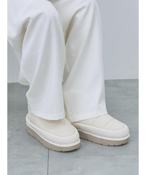 Samansa Mos2 blue（サマンサモスモスブルー）の「裏起毛厚底ブーツ（ドレスシューズ・レディース・グレー/ブラック/ライトベージュ・L/M）」の18枚目の写真