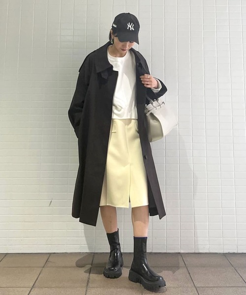 DRESSLAVE(ドレスレイブ)の「rever double cloth boxy skirt(リバーダブルクロスボックスシルエットスカート)(スカート・レディース・ホワイト・38/36)」の19枚目の写真
