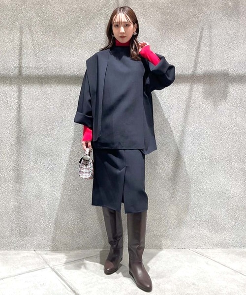 DRESSLAVE(ドレスレイブ)の「rever double cloth boxy skirt(リバーダブルクロスボックスシルエットスカート)(スカート・レディース・ホワイト・38/36)」の20枚目の写真