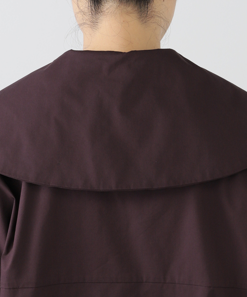 MIOSMOKEY（MIOSMOKEY）の「MIOSMOKEY SAILOR SHIRT 242ST001：シャツ（シャツ/ブラウス・レディース・パープル・MEDIUM）」の7枚目の写真