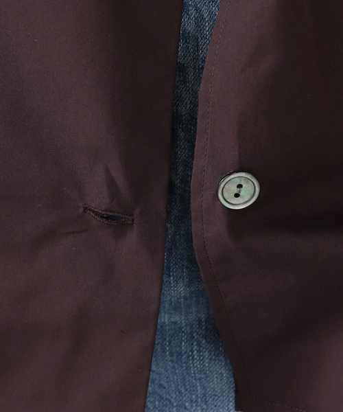 MIOSMOKEY（MIOSMOKEY）の「MIOSMOKEY SAILOR SHIRT 242ST001：シャツ（シャツ/ブラウス・レディース・パープル・MEDIUM）」の11枚目の写真