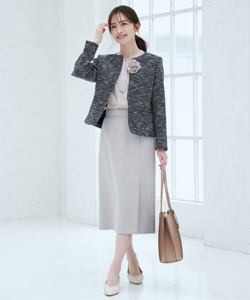 ikka（イッカ）の「PUハギ横長トートバッグ（トートバッグ・レディース・ホワイト/ピンクベージュ/ブラック/グレー・FREE）」の18枚目の写真