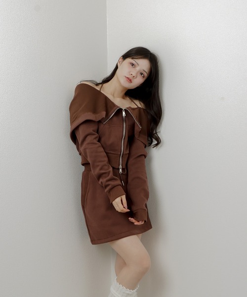 M DOLLY(エムドリー)の「Sweat mini skirt/スウェットミニスカート(スカート・レディース・ブラウン/グレー/ブラック・S/M/L)」の17枚目の写真