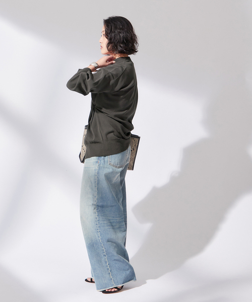 journal standard L'essage(ジャーナルスタンダードレサージュ)の「【HAIKURE/ハイクル】BETHANY ASIAN FIT ICONIC BLUE:デニム(デニムパンツ・レディース・サックスブルー・23/24/25)」の3枚目の写真